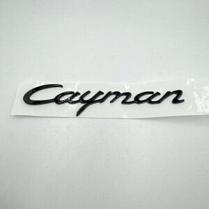 NWT Porsche Design Black Cayman Emblem